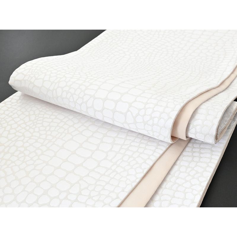 お仕立て上がり 振袖用 クロコ風 型押し柄 袋帯 日本製 全3色 hp-299