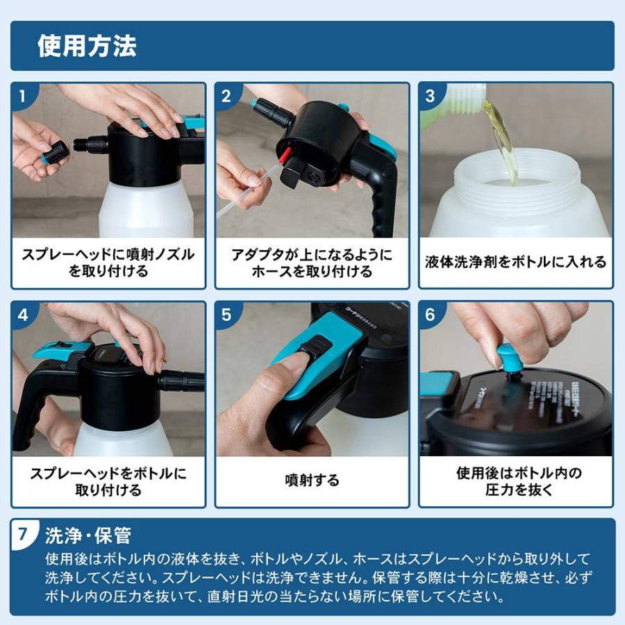 ◇コーナンオリジナル LIFELEX 電動蓄圧式洗車クリーナー KYK07