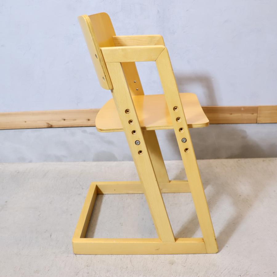 無印良品 MUJI ビーチ材 キッズチェア 高さ調整 北欧スタイル 学習椅子