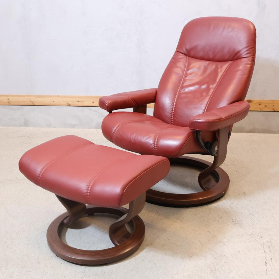 EKORNES エコーネス コンサル ストレスレスチェアー Mサイズ 本革