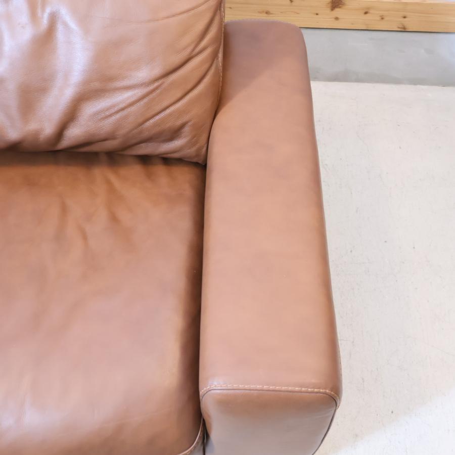 unico ウニコ TERRA テラ レザー フェザー 3人掛けソファー 総皮革