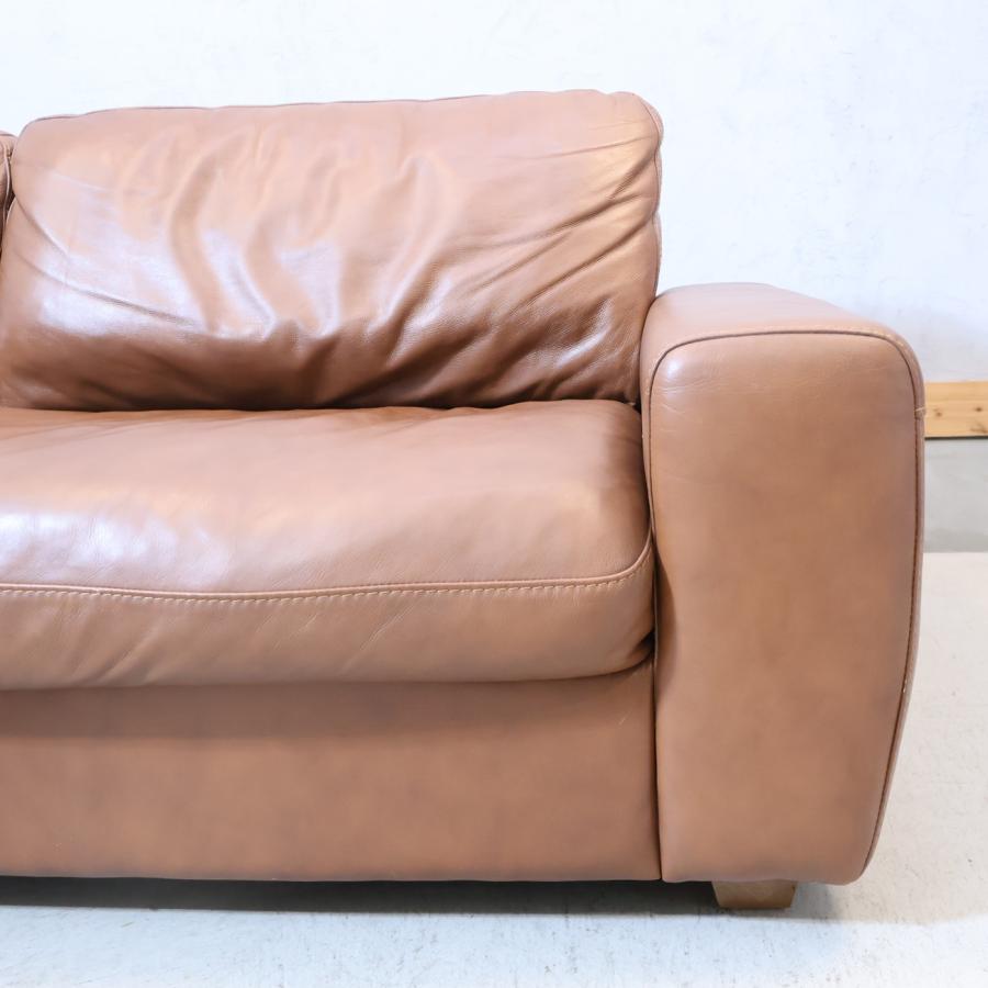 unico ウニコ TERRA テラ レザー フェザー 3人掛けソファー 総皮革