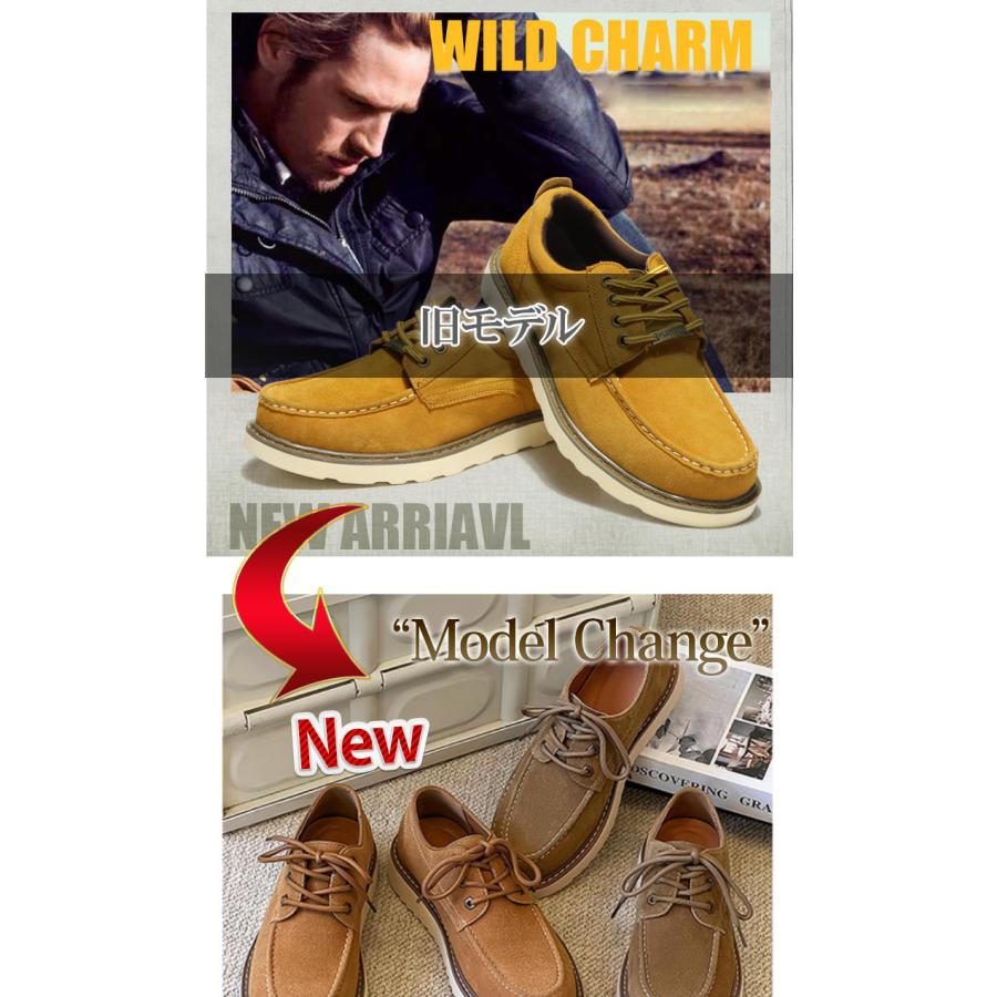 カジュアルシューズ メンズ スウェード スエード 本革 レースアップ