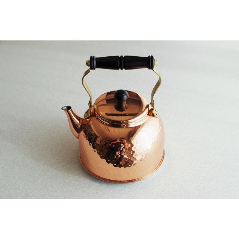 新光金属 ケトル 2.3l 純銅製 IH対応 鎚目入れ 銅 やかん ポット 国産