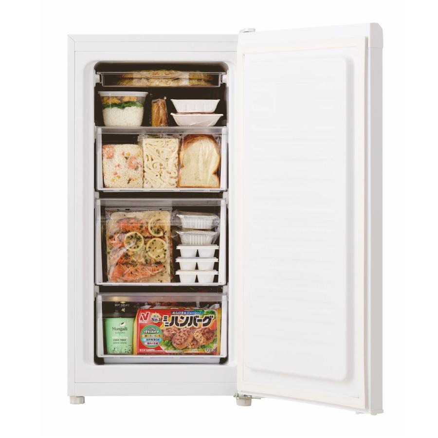 ハイアール フリーザー 前開き冷凍庫 102L ホワイト JF