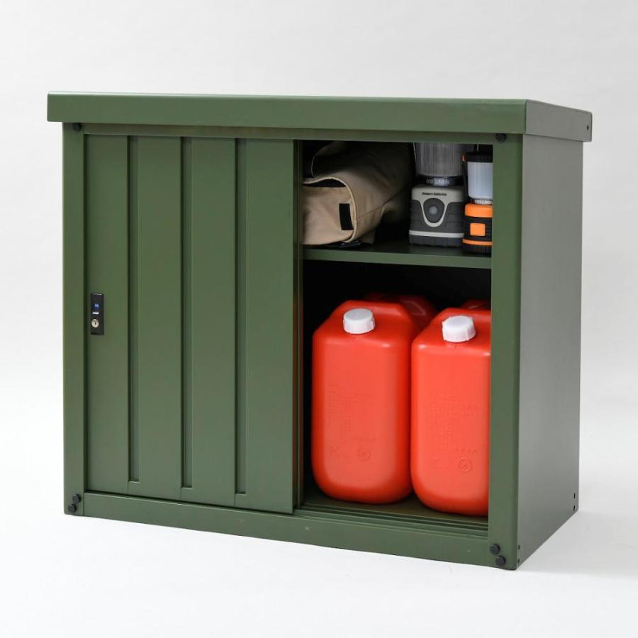 山善（YAMAZEN） デザイン収納庫 カーキ DSSB−098（OD