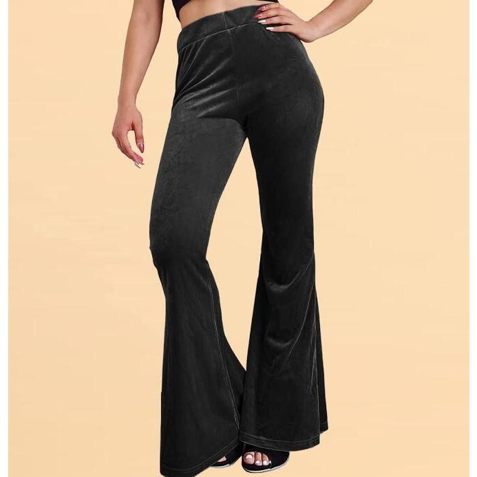 ガウチョパンツ ダンスパンツ 7色 ラッパパンツ ベロアパンツ