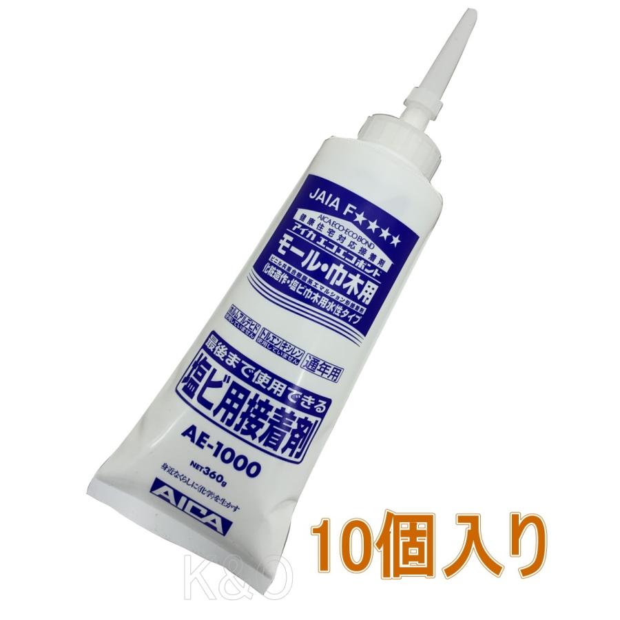 アイカ工業 エコエコボンド モール・巾木用 塩ビ用接着剤 360g AE-1000