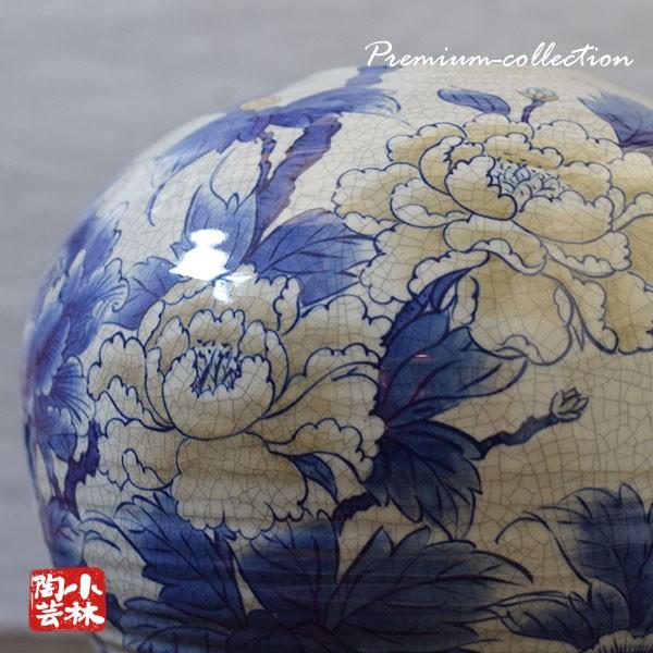 花器 伊万里 鍋島焼 虎仙窯 貫入牡丹 水盤 S-7 : 小林陶芸 - 通販