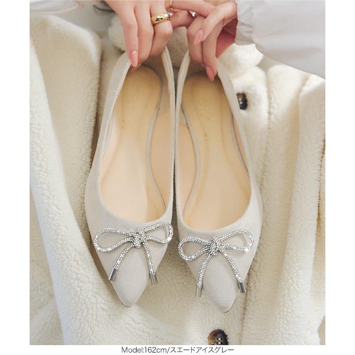 KOBE LETTUCE（神戸レタス） フラットパンプス リボン フラット