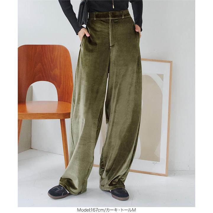 KOBE LETTUCE（神戸レタス） カーブパンツ レディース ベロアパンツ