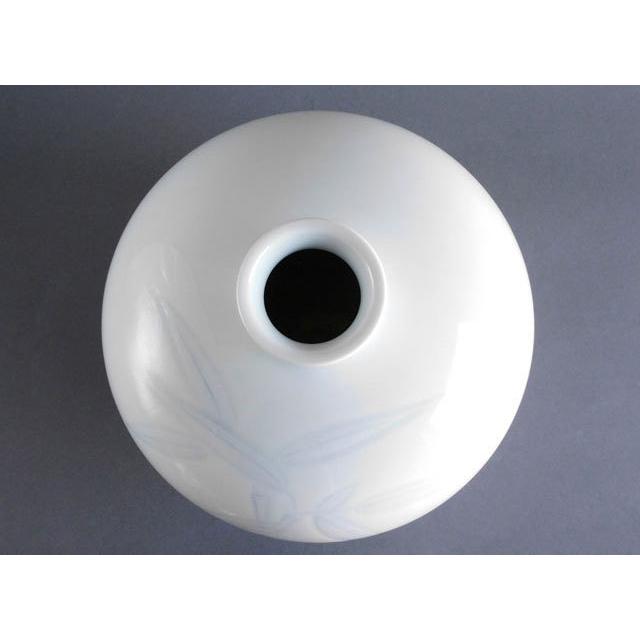 人間国宝 井上 萬二 白磁染笹彫文 花瓶 壺 : 古美術植松 - 通販