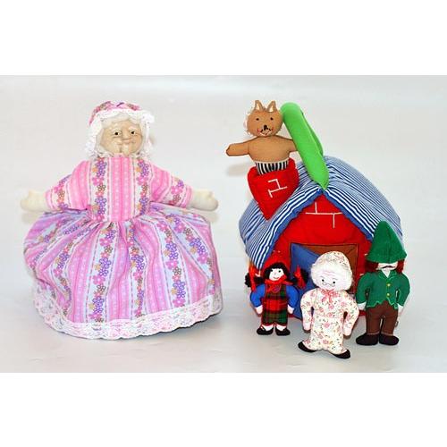 布おもちゃ 布人形 布のプレイハウス&変身人形 赤ずきんちゃんシリーズ