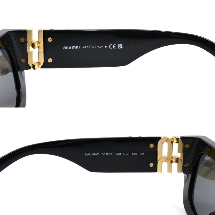 miu miu（ミュウミュウ） スクエア グリンプス サングラス ブラック