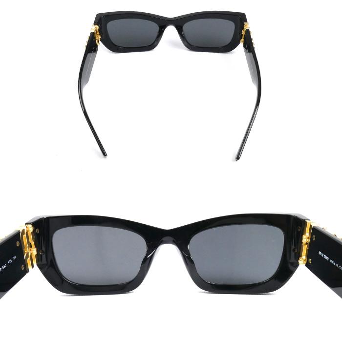 miu miu（ミュウミュウ） スクエア グリンプス サングラス ブラック