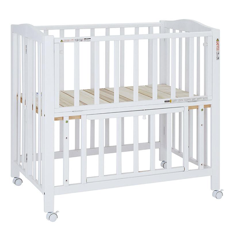 カトージ（KATOJI） ベビーベッド 折りたたみ ベッド ミニ ホワイト