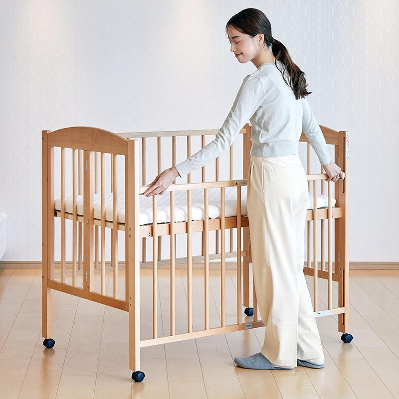 カトージ（KATOJI） ベビーベッド 日本製 折りたたみ ベビーベッド