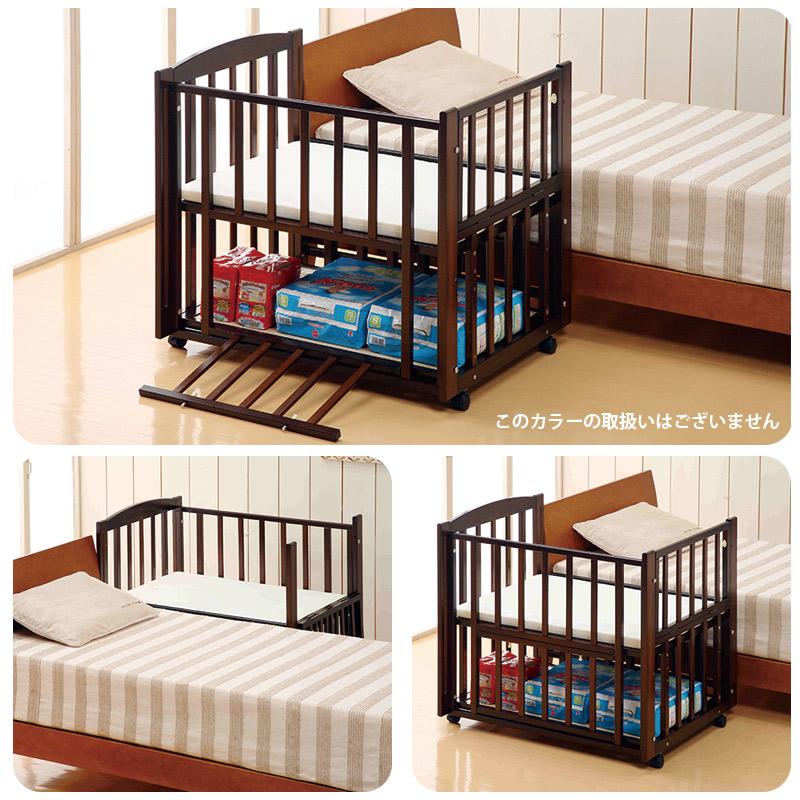 カトージ（KATOJI） ベビーベッド 日本製 スリーオープンミニベビー