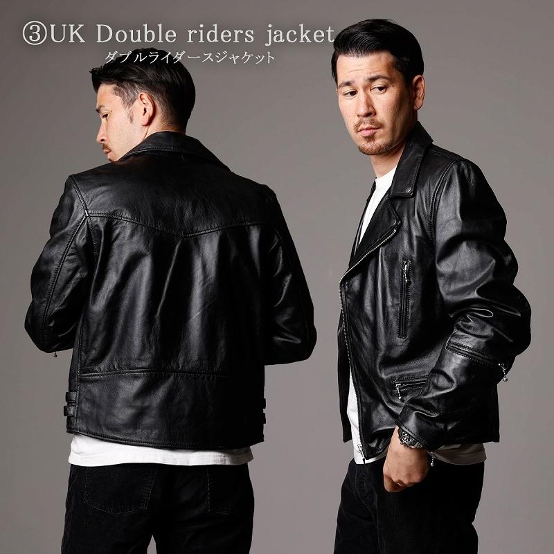 本革 ラムレザー】ライダースジャケット メンズ レザージャケット 革