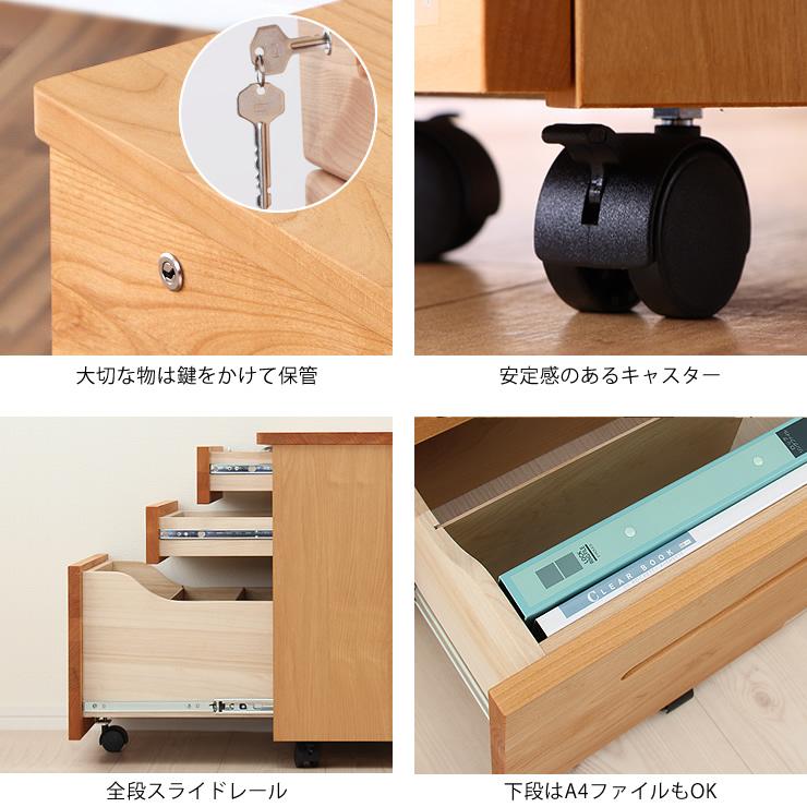 奥行きサイズを拡張できる 学習机 ・ 学習デスク 3点セット 100cm幅