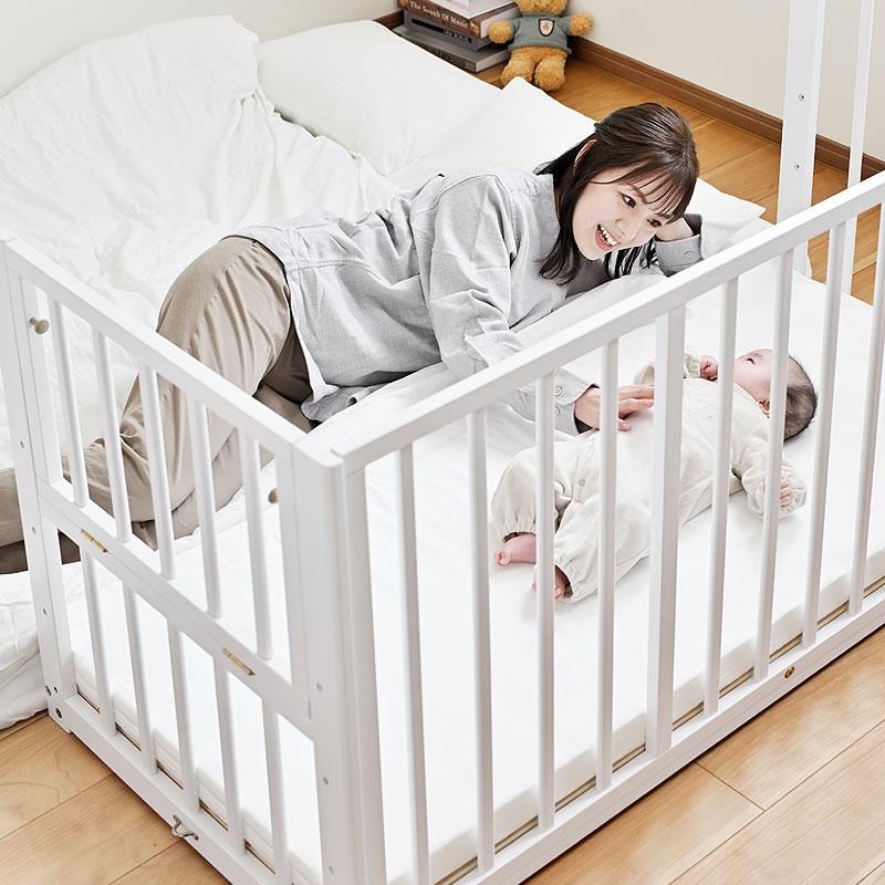 そいねーる そいねーるラージ ベビーベッド 専用マットレス付 yamatoya