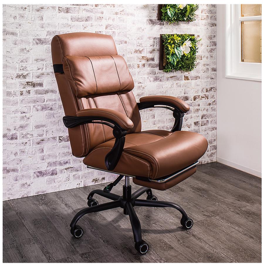 オフィスチェア 本革 チェア 牛革 レザー 高級 社長椅子 ワークチェア