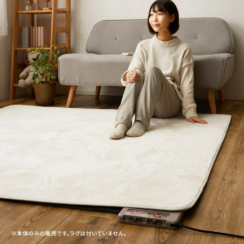 ワタナベ工業 ホットカーペット 2畳 おしゃれ 175×175cm 日本製 節電