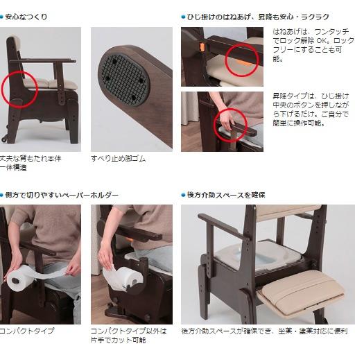 Panasonic（パナソニック） 家具調トイレ 座楽 ひじ掛け昇降 PN-L23707