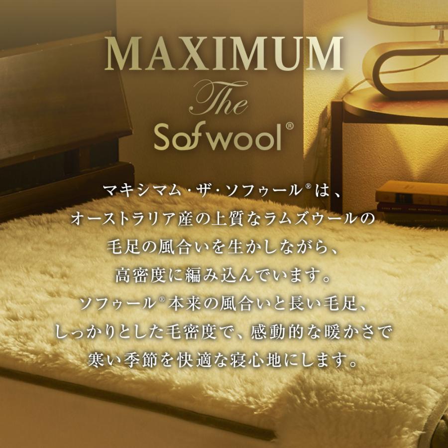 ディーブレス 毛布 MAXIMUM The Sofwool 敷き毛布 シングル