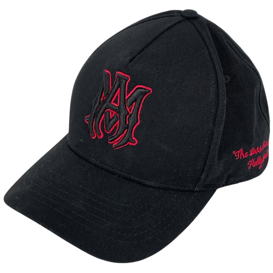 アミリ AMIRI ロゴ キャップ エンブレム スター 星 帽子 綿 ブラック