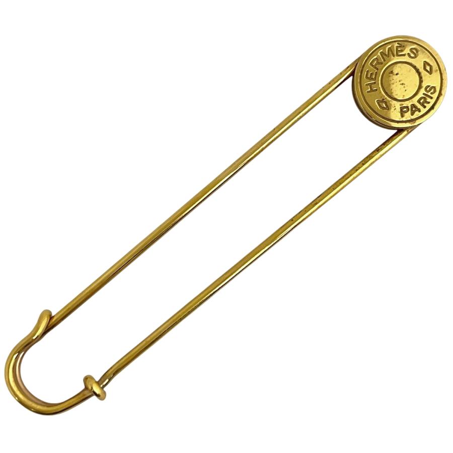 HERMES（エルメス） セリエ ピン ブローチ ロゴ ブローチ GP ゴールド