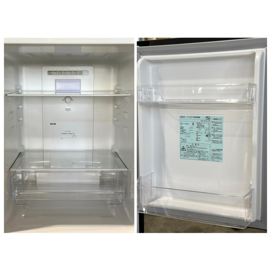 □AQUA/アクア□冷蔵庫 135L 右開き シルバー AQR-14N-S 2022年製