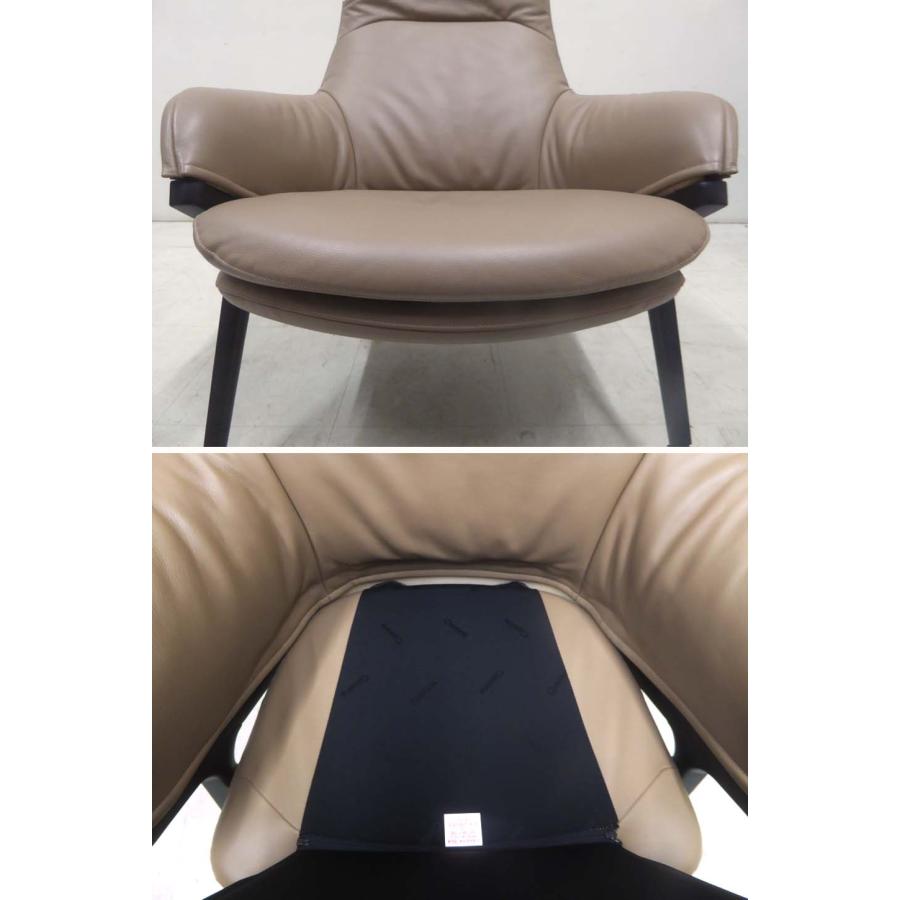 展示品 超美品□Cassina カッシーナ□396 P22 本革 ストレート