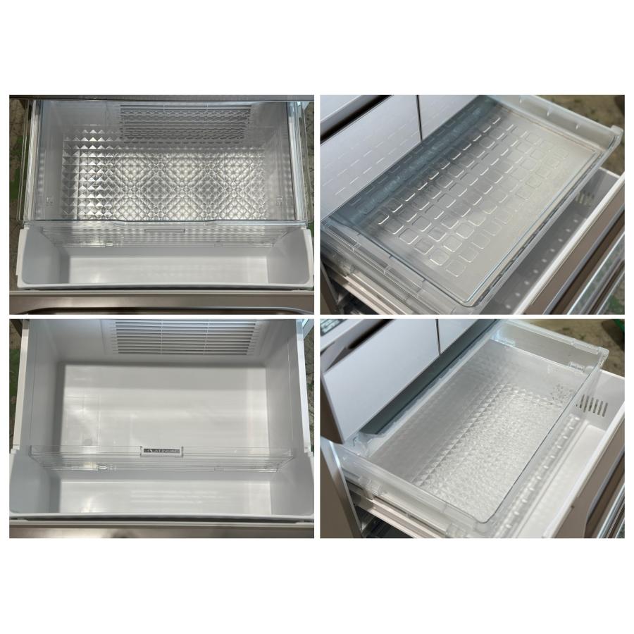 □日立/HITACHI□6ドア冷蔵庫 617L R-HXCC62S-XN 冷蔵庫カメラ 2022年