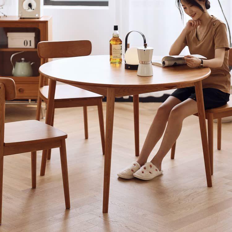 直径70 90 100 120cm」ダイニングテーブル 円形 チェリー材 無垢材