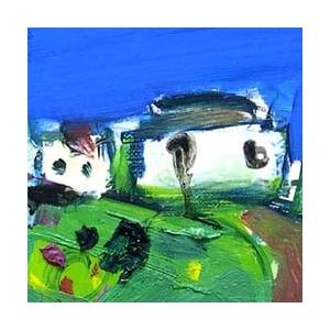 絵画 油絵 佐藤徹 小豆島にて 【肉筆】【油絵】【日本の風景】【3・4号