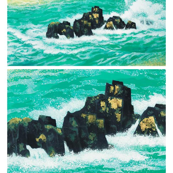 東山魁夷 絵画 満ち来る潮(みちくるうしお) 【複製】【美術印刷