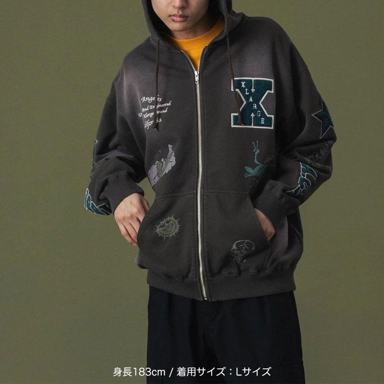 XLARGE（エクストラ ラージ） スウェット パーカー MULTI LOGO ZIP UP