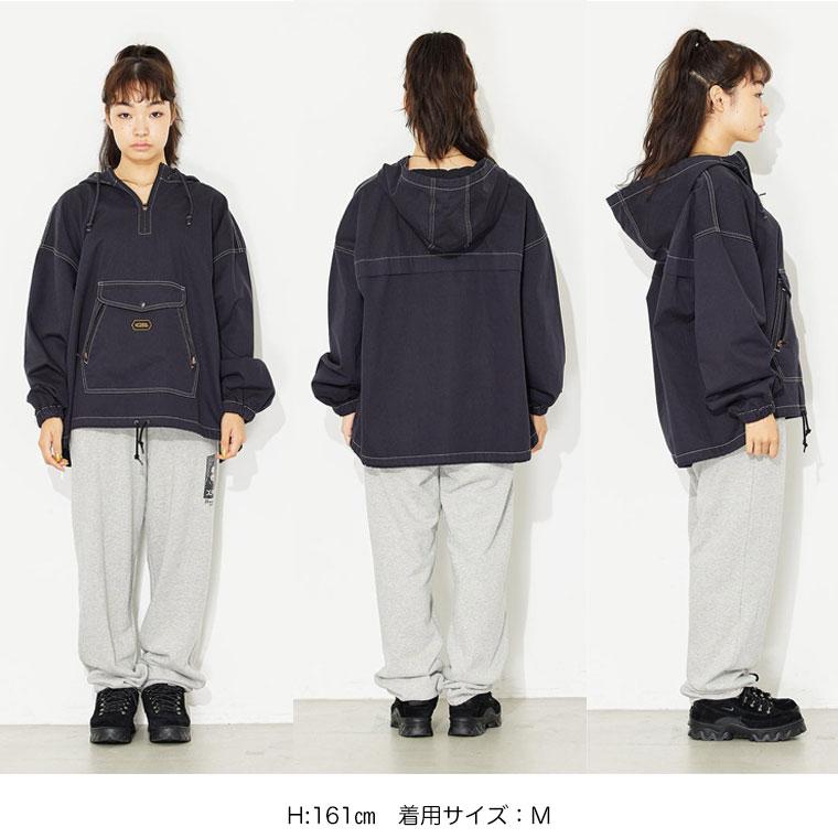 X-girl（エックスガール） アノラック パーカー KANGAROO POCKET