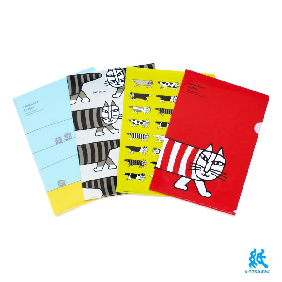 Lisa Larson（リサラーソン） A4 クリアホルダー クリアファイル 全5色