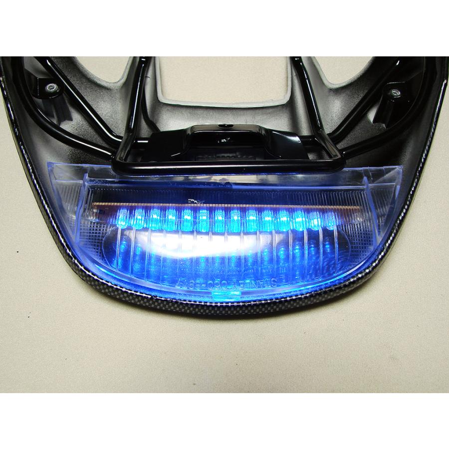 ライブディオZX AF34 AF35 リアスポイラー用ブルーLEDテールランプ