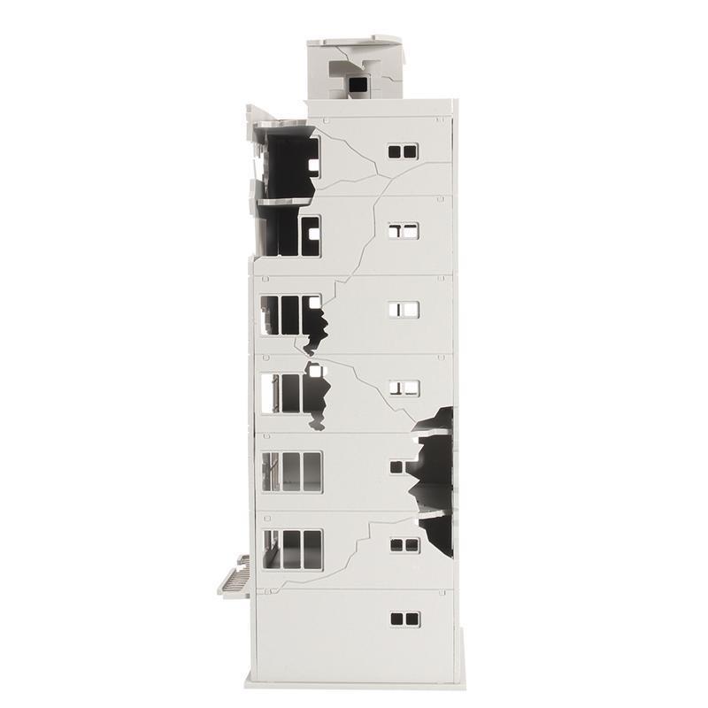 ジオラマ 鉄道模型 建物 廃墟ビル 組み立て 未完成品 1/150 Nゲージ