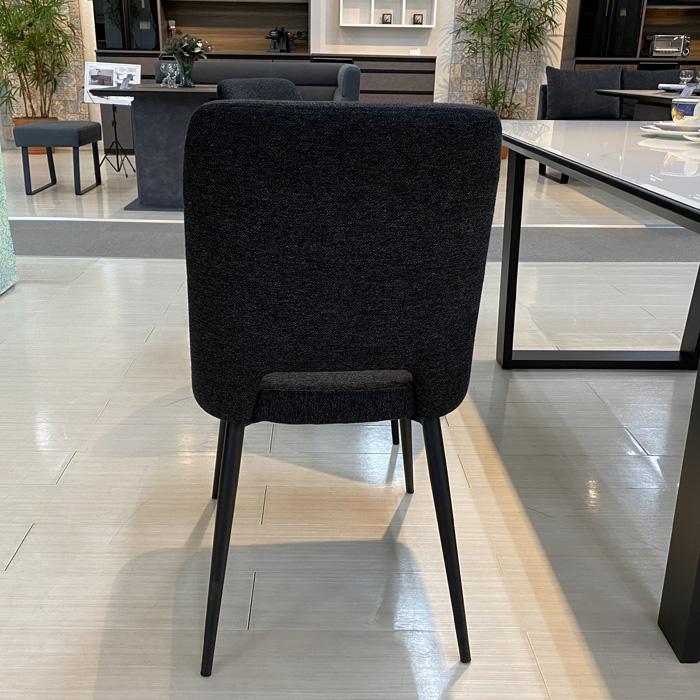 2脚セット チェア ダイニングチェア 松田家具 DC-5 ブラック グレー