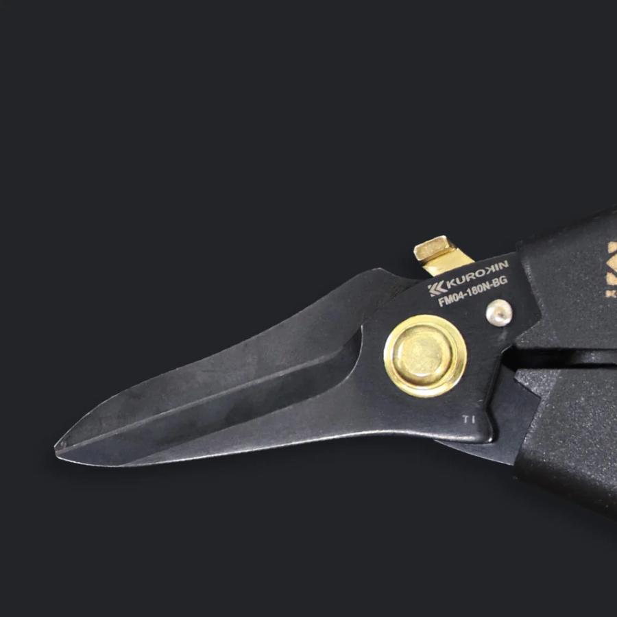 フジ矢 FUJIYA フジヤ 黒金 FM04-180NL-BG 電工ストレートバサミロック