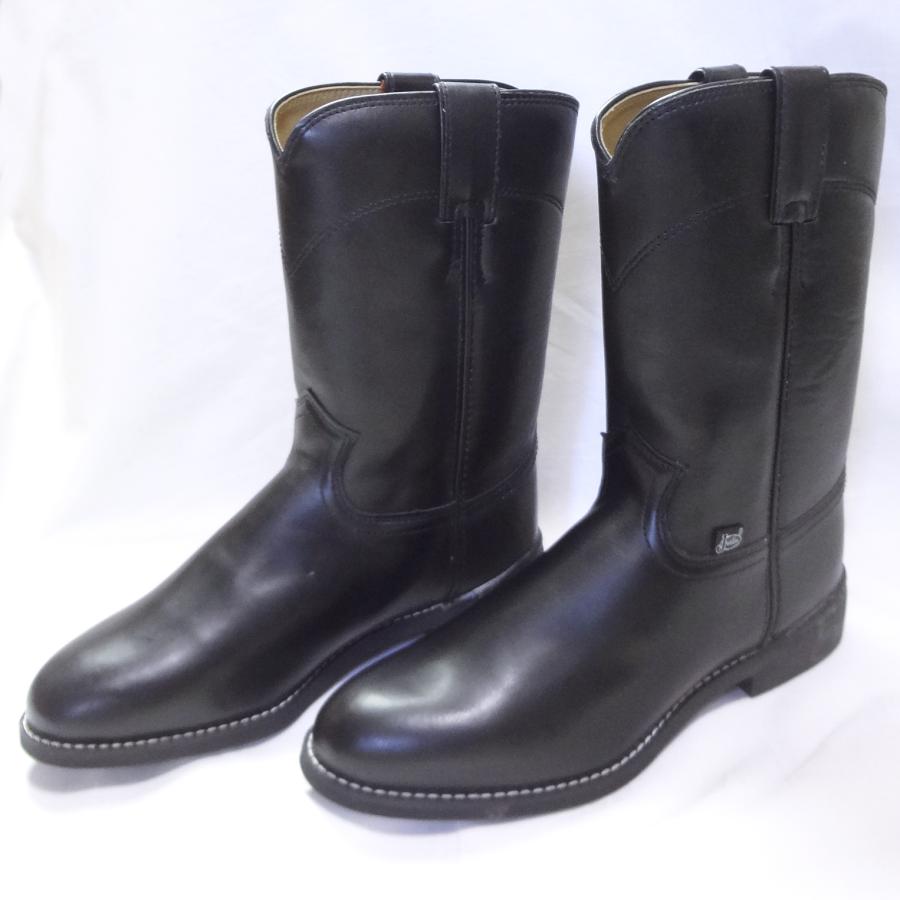 ジャスティン JUSTIN Boots ウエスタンブーツ サイズ7/D ブラック