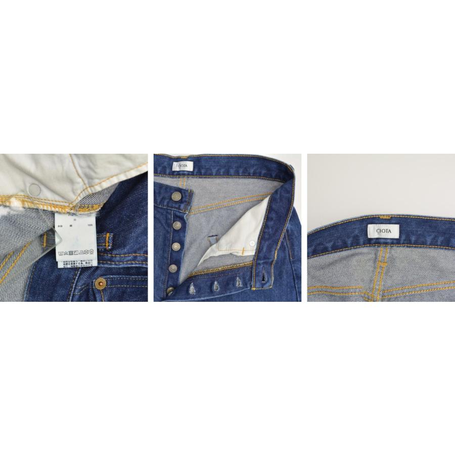 CIOTA / シオタ PTM-1STB 13.5oz SUVIN COTTON STRAIGHT DENIM 本藍