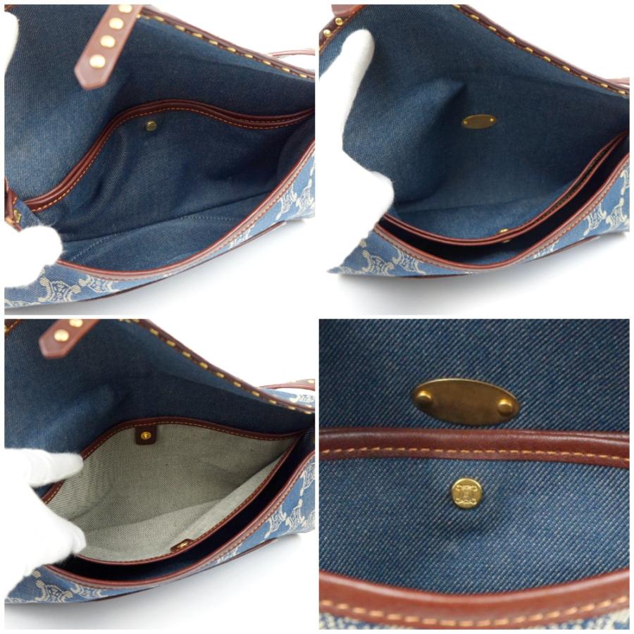 CELINE（セリーヌ） パリマカダム柄 INDIG デニム スタッズ ワン