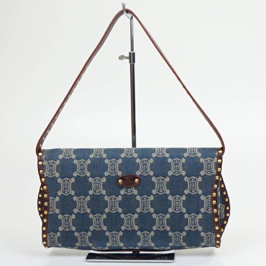 CELINE（セリーヌ） パリマカダム柄 INDIG デニム スタッズ ワン