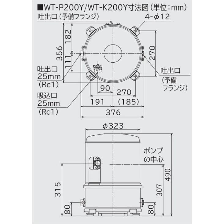 日立（HITACHI） 日立ポンプ（WT-P200Y）浅井戸用自動ポンプ 圧力強く