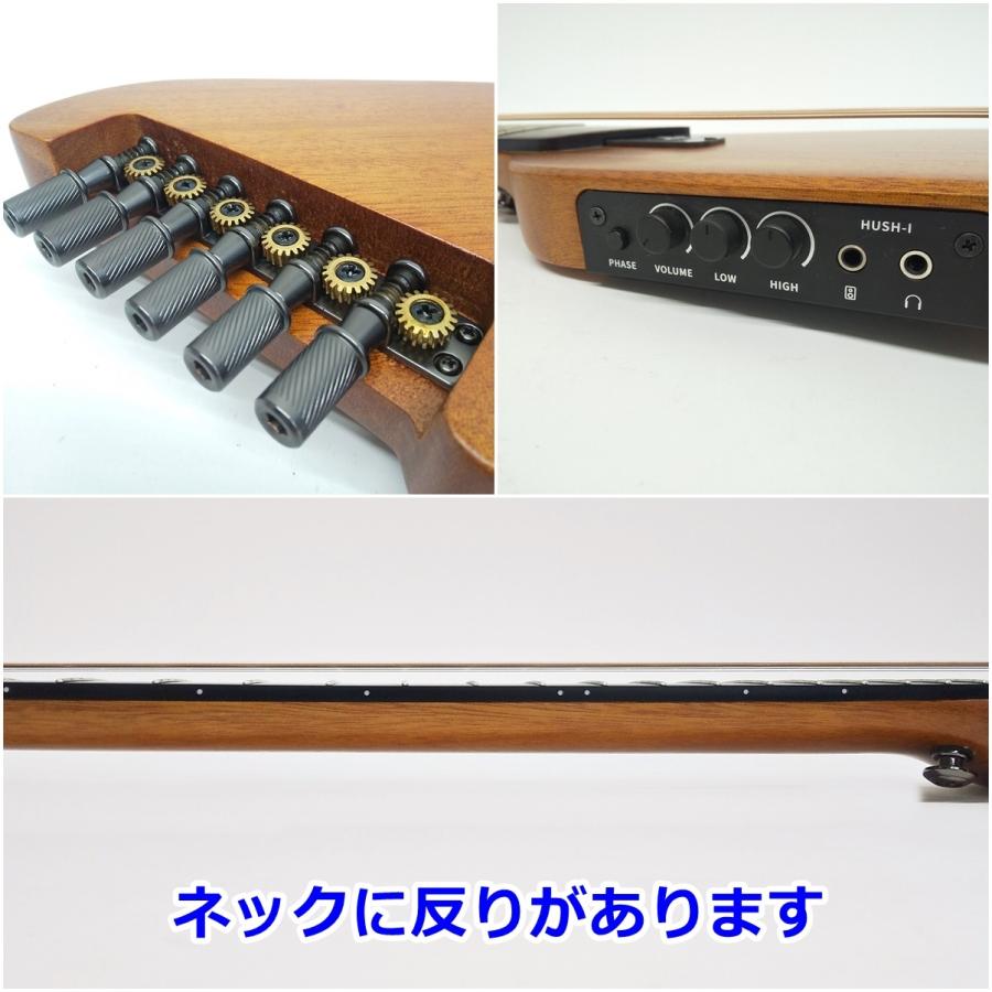 訳あり DONNER サイレントギター HUSH-I アコエレ トラベルギター 静音